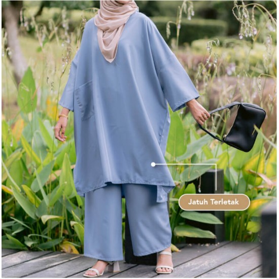 Fateema Suit in Baby Blue