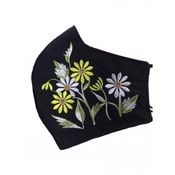 Embroidered face mask sunflowers Embroidered face mask sunflowers