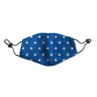 Kids washable face mask blue stars