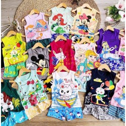 Kids Summer Sleeveless Short Playset Wholesale Kids Summer Sleeveless Short Playset Wholesale