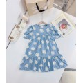 BIGSIZE FLORAL GIRLS DRESS 100% COTTON 9Y-14Y