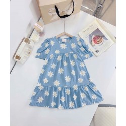 BIGSIZE FLORAL GIRLS DRESS 100% COTTON 9Y-14Y