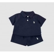 POLO SHORTS SLEEVES SHORTS SET BABY BOYS 3Y-8Y