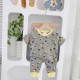LONG SLEEVES BABY KIDS CLOTHES SET 100% COTTON
