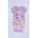 Girls pajama short sleeve ready stock kids pyjamas children clothing wholesale 100% cotton