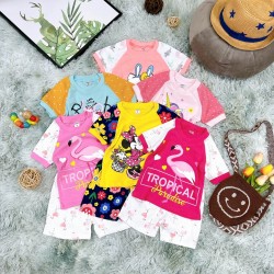 Baby Boys and Girls Short Sleeve Cartoon Design T-Shirt + Shorts Set Baby Boys and Girls Short Sleeve Cartoon Design T-Shirt + Shorts Set