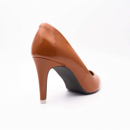 Premium Leather High Heel Ginger Color 100