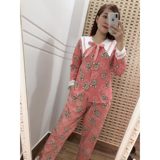 Women pajama blush red color long sleeve