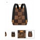 Premium leather pack bag brown model 102