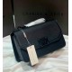 Premium leather sling bag black model 104