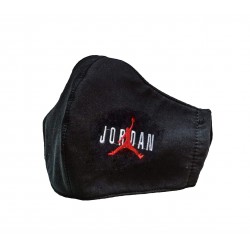 Jordan face mask black embroidered logo