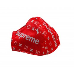 LV supreme face mask red LV supreme face mask red