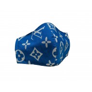 LV face mask blue logo