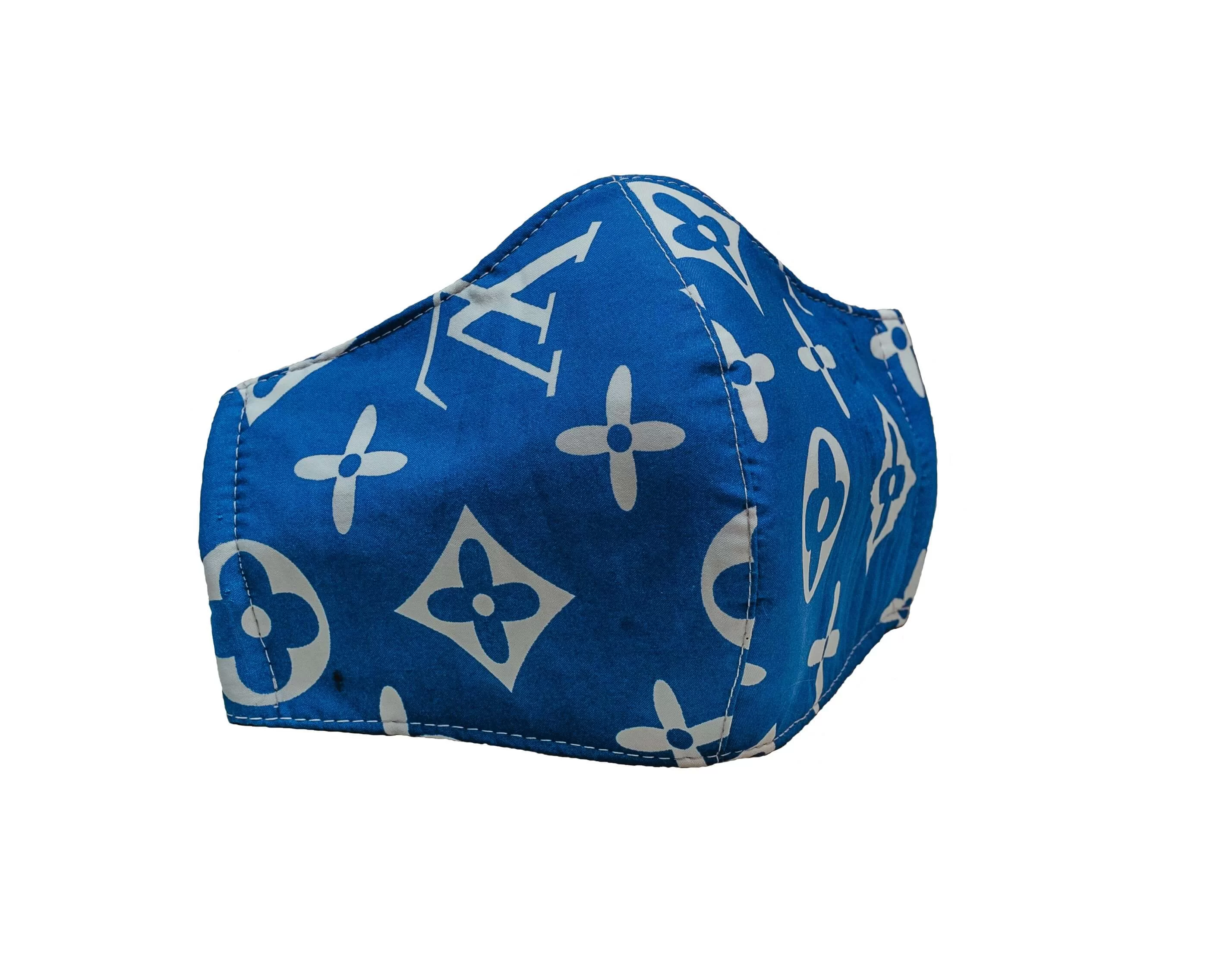 Blue LV Face Mask – Mint Creations store
