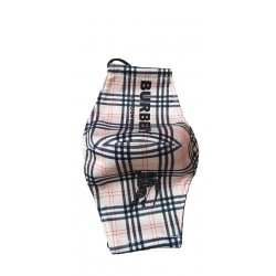 Burberry face mask white and black Burberry face mask white and black