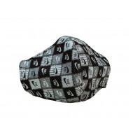 Nike face mask black and white